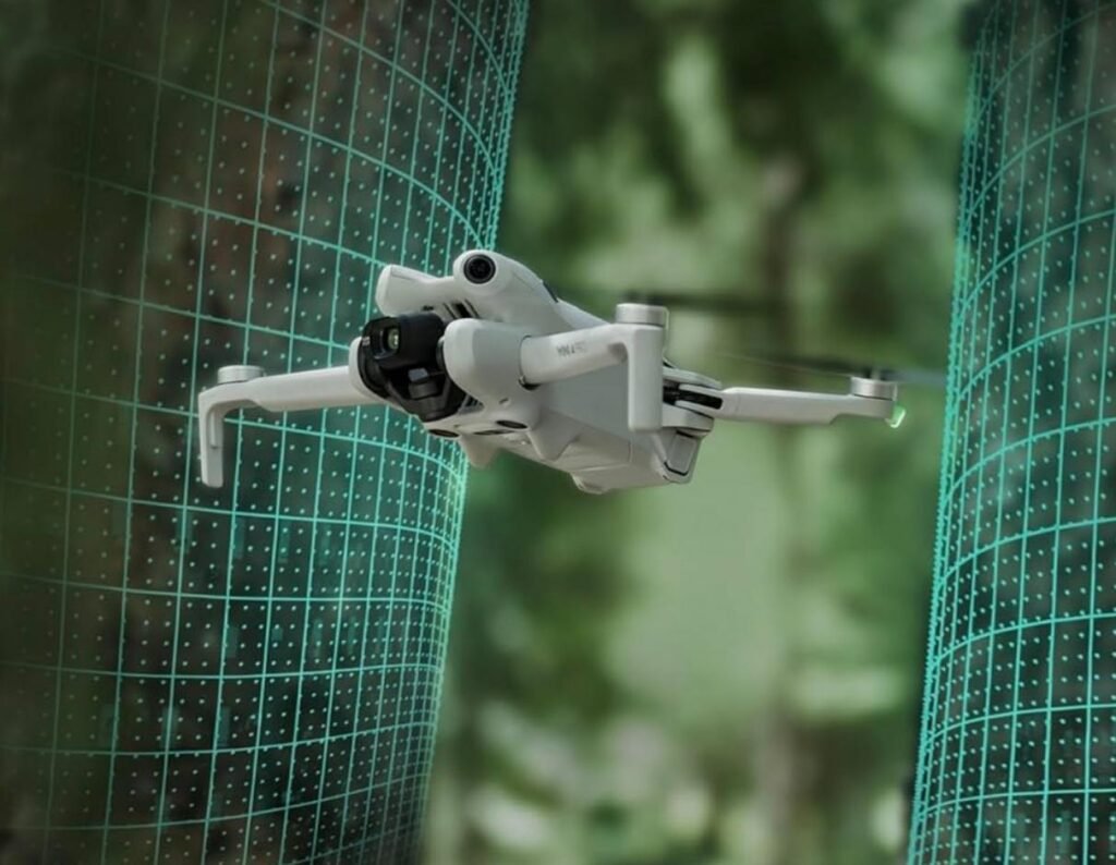 Esquema del mecanismo de detección de objetos para un vuelo seguro